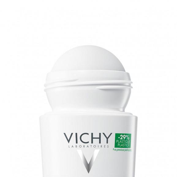 Vichy Antyperspirant roll-on 48h, przeciw śladom na ubraniach, 50 ml Vichy Antyperspirant roll-on 48h, przeciw śladom na ubraniach, 50 ml - zdjęcie produktu