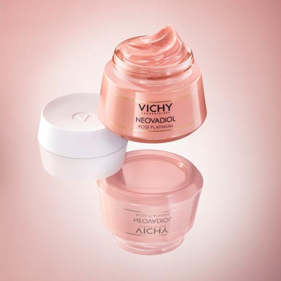 Vichy Neovadiol Rose Platinium Krem wzmacniająco-rewitalizujący na dzień, skóra dojrzała, 50 ml Vichy Neovadiol Rose Platinium Krem wzmacniająco-rewitalizujący na dzień, skóra dojrzała, 50 ml - zdjęcie produktu