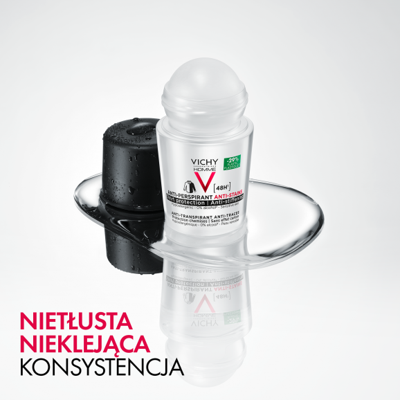 Vichy Homme 48h Antyperspirant w kulce przeciw śladom na ubraniach, 50 ml - zdjęcie produktu