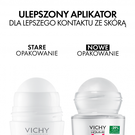 Vichy Homme 48h Antyperspirant w kulce przeciw śladom na ubraniach, 50 ml - zdjęcie produktu