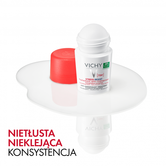 Vichy Stress Resist Antyperspirant roll-on, intensywna kuracja przeciw poceniu się, 72h, 50 ml - zdjęcie produktu