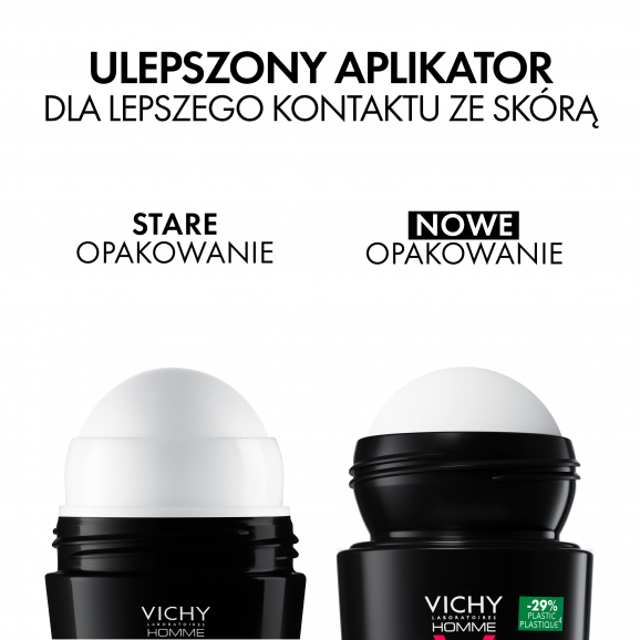 Vichy Homme Antyperspirant roll-on dla mężczyzn, 72-godzinna ochrona, 50 ml - zdjęcie produktu