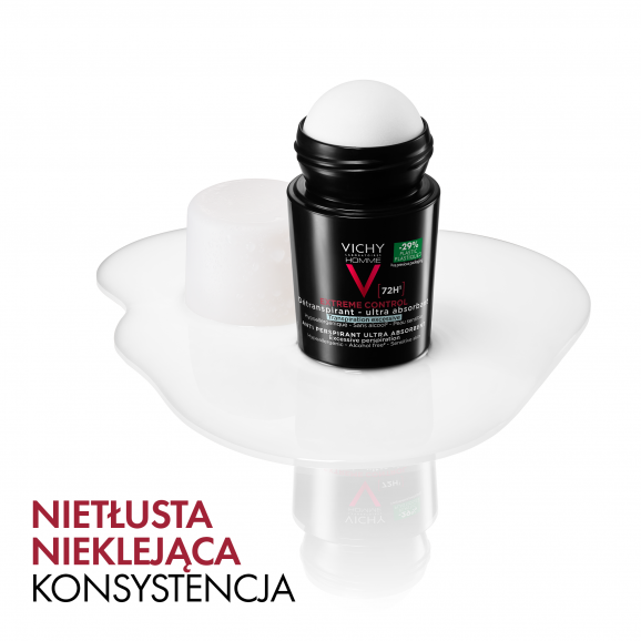 Vichy Homme Antyperspirant roll-on dla mężczyzn, 72-godzinna ochrona, 50 ml - zdjęcie produktu