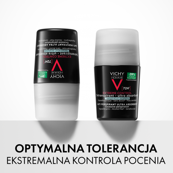 Vichy Homme Antyperspirant roll-on dla mężczyzn, 72-godzinna ochrona, 50 ml - zdjęcie produktu