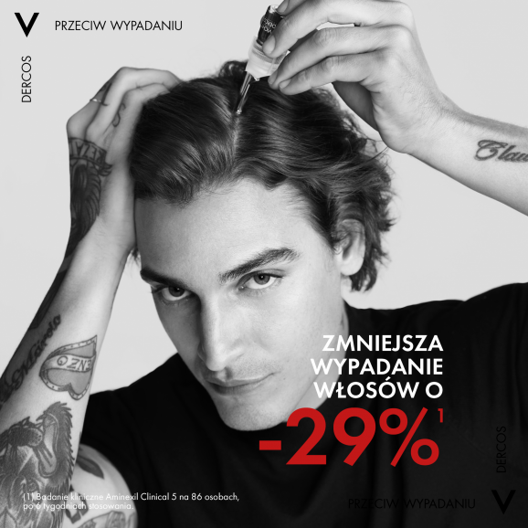 Vichy Dercos Aminexil Clinical 5 – kuracja przeciw wypadaniu włosów dla mężczyzn (21 ampułek po 6 ml) Vichy Dercos Aminexil Clinical 5 – kuracja przeciw wypadaniu włosów dla mężczyzn (21 ampułek po 6 ml) - zdjęcie produktu