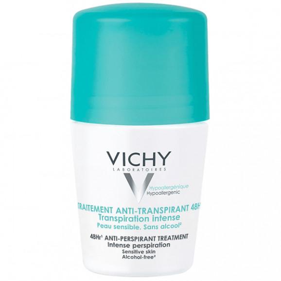 Vichy Antyperspirant roll-on, kuracja przeciw nadmiernemu poceniu, 48 h, 50 ml Vichy Antyperspirant roll-on, kuracja przeciw nadmiernemu poceniu, 48 h, 50 ml - zdjęcie produktu