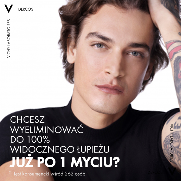 Vichy Dercos Anti Dandruff DS – szampon przeciwłupieżowy, włosy normalne i przetłuszczające się, 390 ml - zdjęcie produktu