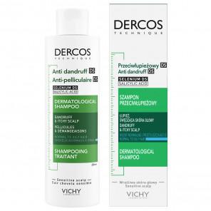 Vichy Dercos Anti Dandruff Szampon przeciwłupieżowy, włosy normalne i przetłuszczające się, 200 ml - zdjęcie produktu