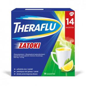 [30.04.2026] Theraflu Zatoki, 650 mg + 10 mg, lek wieloskładnikowy, 14 szt. - zdjęcie produktu