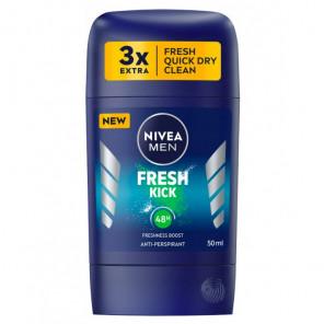 [30.04.2026] Nivea MEN Fresh Kick 48h, antyperspirant w sztyfcie dla mężczyzn, 50 ml - zdjęcie produktu