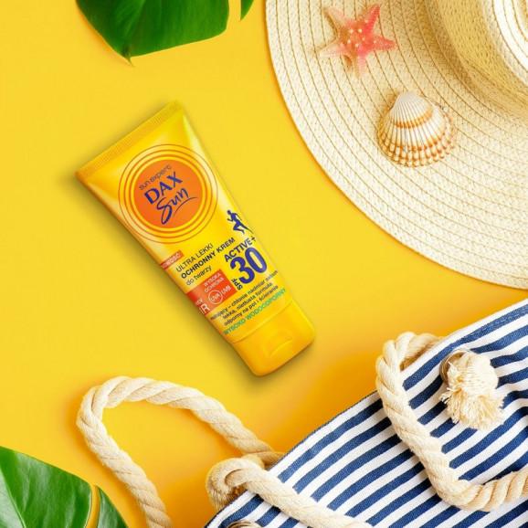 [30.04.2026] Dax Sun, ultralekki ochronny krem do twarzy, SPF 30 Active+, 50 ml - zdjęcie produktu