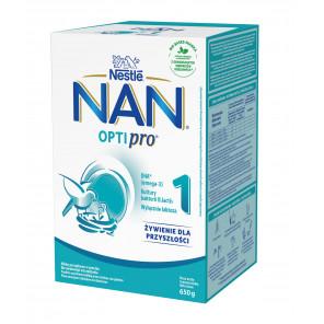 Nestlé NAN OPTIPRO® 1 mleko początkowe dla niemowląt od urodzenia, 650g - zdjęcie produktu