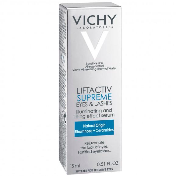 Vichy Liftactiv Supreme Serum 10 Oczy i Rzęsy, serum przeciwzmarszczkowe i wzmacniające rzęsy, 15 ml Vichy Liftactiv Supreme Serum 10 Oczy i Rzęsy, serum przeciwzmarszczkowe i wzmacniające rzęsy, 15 ml - zdjęcie produktu