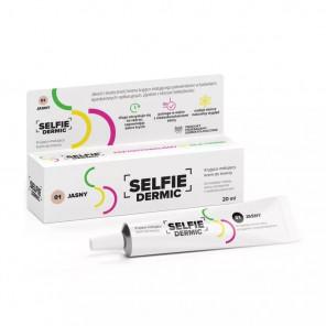 SelfieDermic, kryjąco-matujący krem do twarzy, 01 jasny, 20 ml - zdjęcie produktu