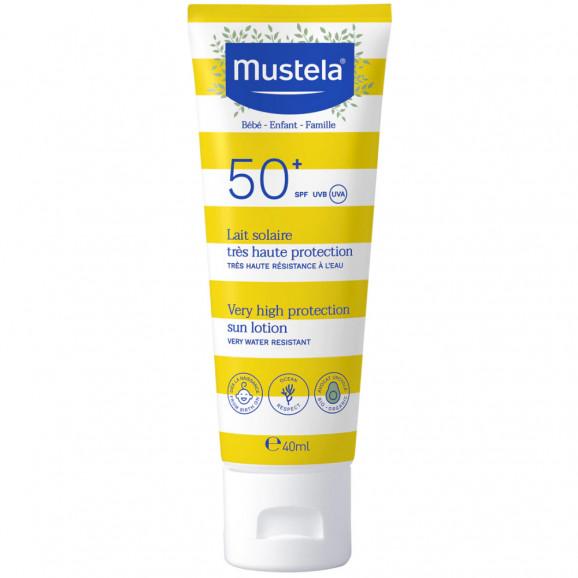 Mustela Maluszek Na Wakacjach Zestaw: mleczko SPF 50+ 40 ml + delikatny żel 100 ml - zdjęcie produktu