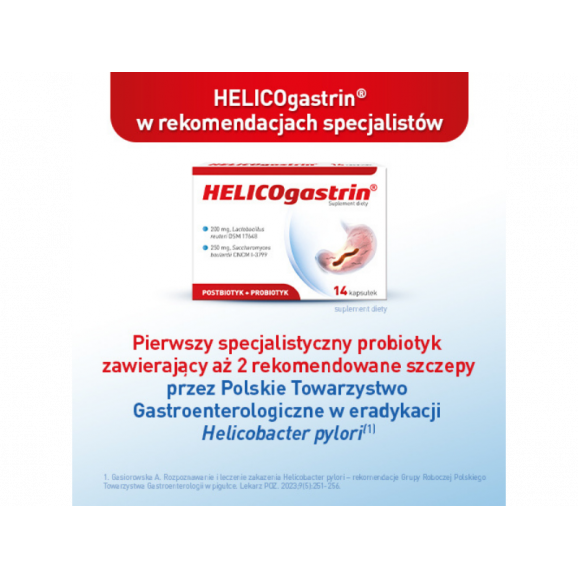 HELICOgastrin, 28 kapsułek twardych – suplement diety HELICOgastrin, 28 kapsułek twardych – suplement diety - zdjęcie produktu