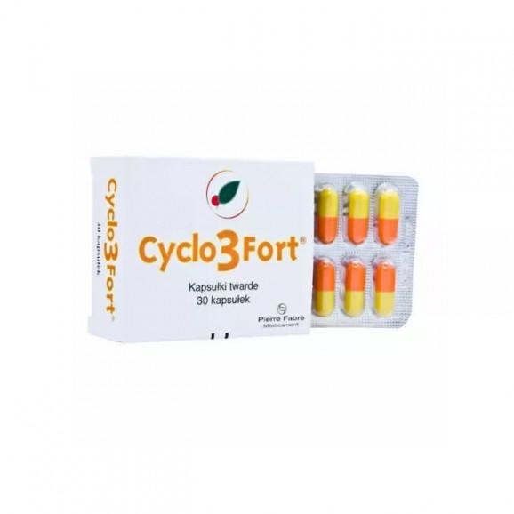 Cyclo 3 Fort 150 mg + 150 mg + 100 mg, 30 kapsułek Cyclo 3 Fort 150 mg + 150 mg + 100 mg, 30 kapsułek - zdjęcie produktu