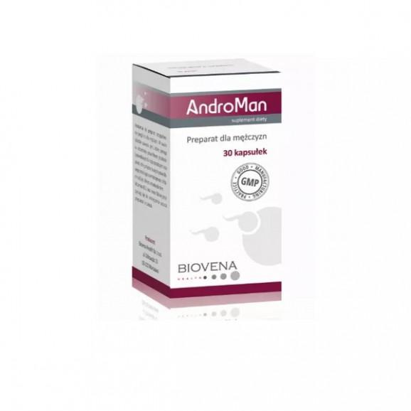 Androman – suplement diety dla mężczyzn (30 kapsułek) Androman – suplement diety dla mężczyzn (30 kapsułek) - zdjęcie produktu
