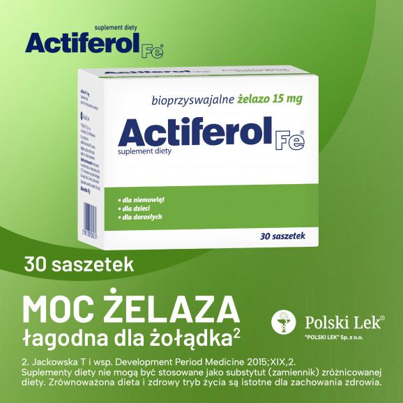 Actiferol Fe 15 mg – suplement diety (30 saszetek) - zdjęcie produktu