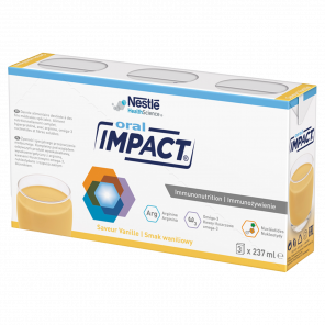 Impact Oral płyn smak waniliowy – dietetyczny środek specjalnego przeznaczenia żywieniowego (3 x 237 ml) - zdjęcie produktu