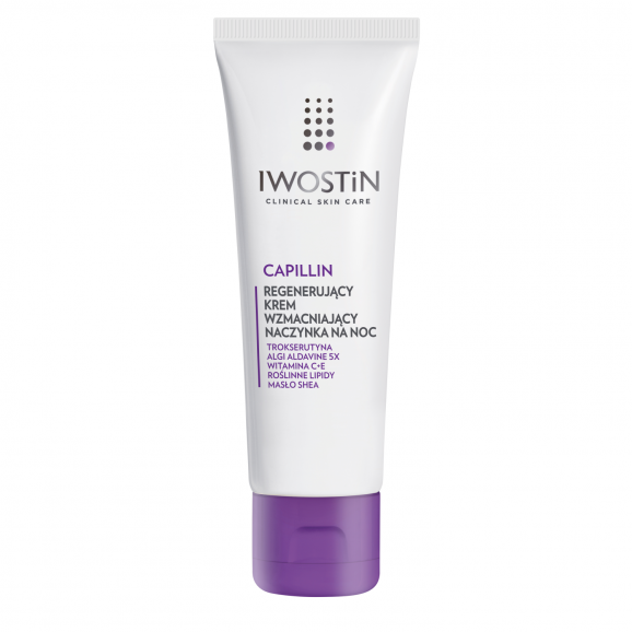 Iwostin Capillin, krem wzmacniający na naczynka na noc, skóra nadreaktywna (40 ml) Iwostin Capillin, krem wzmacniający na naczynka na noc, skóra nadreaktywna (40 ml) - zdjęcie produktu