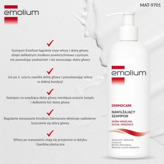 Emolium Dermocare – szampon nawilżający (400 ml) Emolium Dermocare – szampon nawilżający (400 ml) - zdjęcie produktu