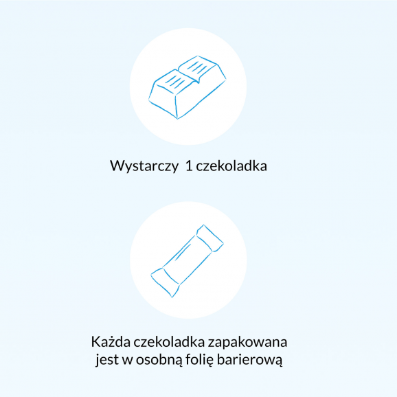 [05.05.2026] Multilac Junior Synbiotyk, czekoladki bez cukru, 20 szt. - zdjęcie produktu