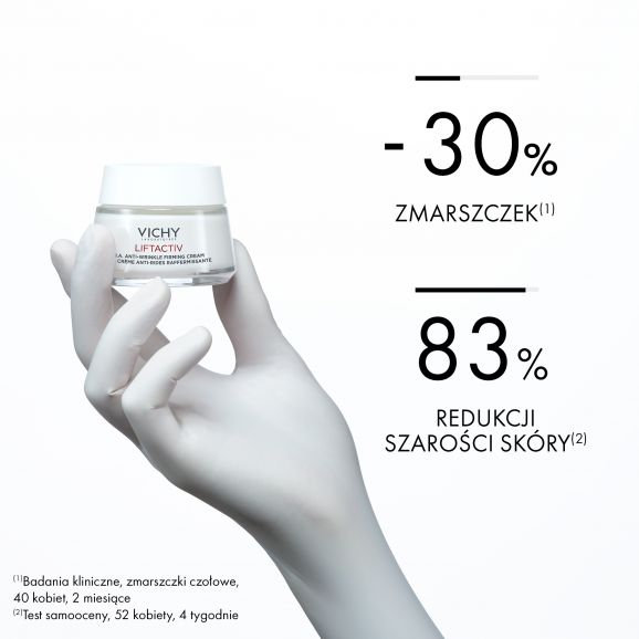 Vichy Liftactiv Przeciwzmarszczkowy Krem Ujędrniający z Kwasem Hialuronowym – Krem na dzień (50 ml) - zdjęcie produktu