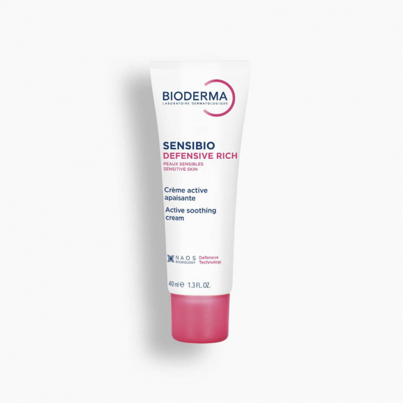 Bioderma Sensibio Defensive Rich, kojący krem do twarzy, skóra wrażliwa, 40 ml Bioderma Sensibio Defensive Rich, kojący krem do twarzy, skóra wrażliwa, 40 ml - zdjęcie produktu