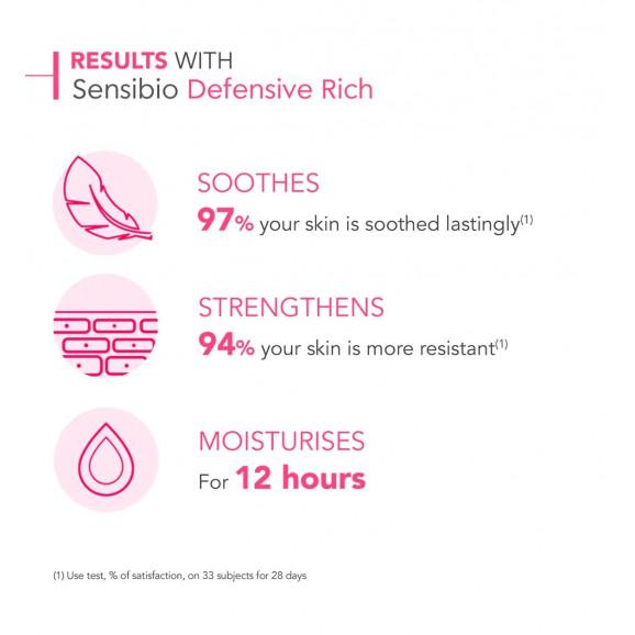 Bioderma Sensibio Defensive Rich, kojący krem do twarzy, skóra wrażliwa, 40 ml Bioderma Sensibio Defensive Rich, kojący krem do twarzy, skóra wrażliwa, 40 ml - zdjęcie produktu
