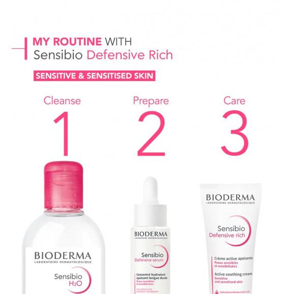 Bioderma Sensibio Defensive Rich, kojący krem do twarzy, skóra wrażliwa, 40 ml Bioderma Sensibio Defensive Rich, kojący krem do twarzy, skóra wrażliwa, 40 ml - zdjęcie produktu
