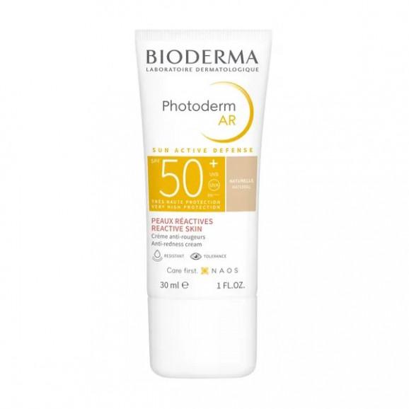 Bioderma Photoderm AR, krem tonujący koloryzujący SPF 50+ do skóry naczyniowej, kolor naturalny, 30 ml - zdjęcie produktu