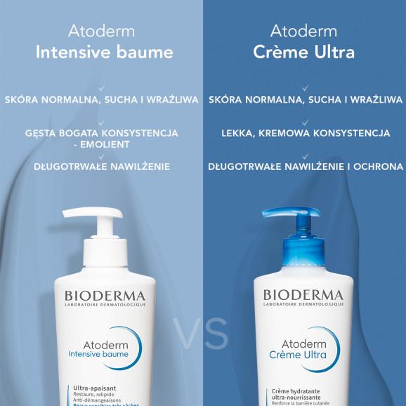 Bioderma Atoderm Creme Ultra, ultra-odżywczy krem nawilżający do ciała, skóra normalna, sucha i wrażliwa, 500 ml - zdjęcie produktu
