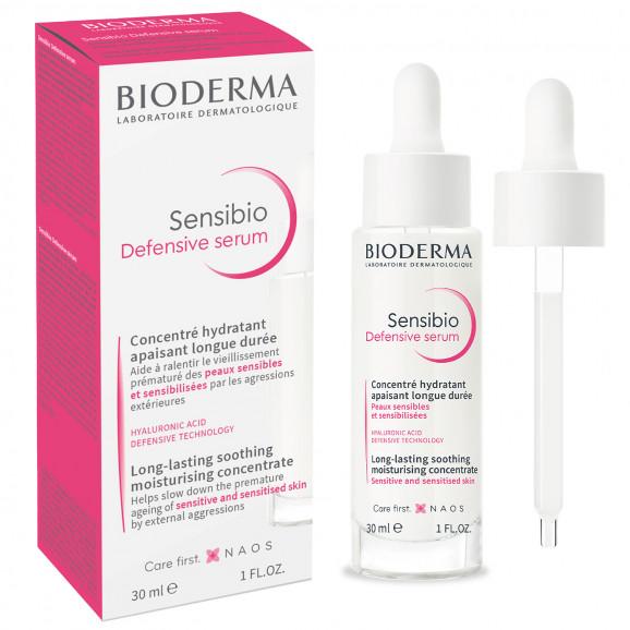 Bioderma Sensibio Defensive, łagodzące serum nawilżające do twarzy, skóra wrażliwa, 30 ml - zdjęcie produktu
