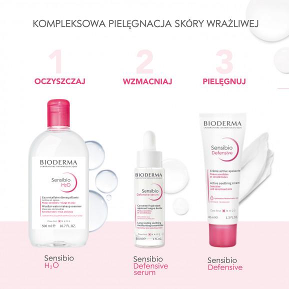 Bioderma Sensibio Defensive, łagodzące serum nawilżające do twarzy, skóra wrażliwa, 30 ml - zdjęcie produktu
