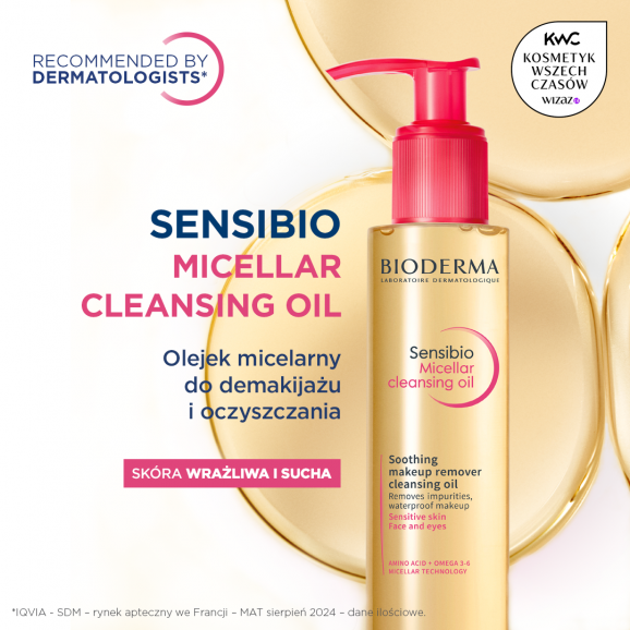 Bioderma Sensibio Micellar Cleansing Oil, łagodzący olejek micelarny, 150 ml - zdjęcie produktu