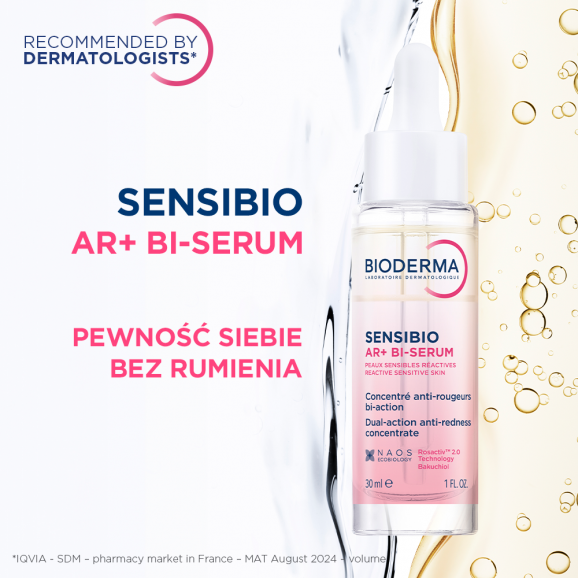 Bioderma Sensibio AR+, serum o podwójnym działaniu redukujące zaczerwienienia, 30 ml - zdjęcie produktu