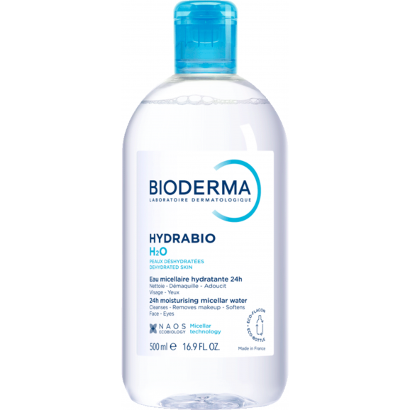 Bioderma Hydrabio H2O, nawilżający płyn micelarny do demakijażu, skóra odwodniona, 500 ml Bioderma Hydrabio H2O, nawilżający płyn micelarny do demakijażu, skóra odwodniona, 500 ml - zdjęcie produktu
