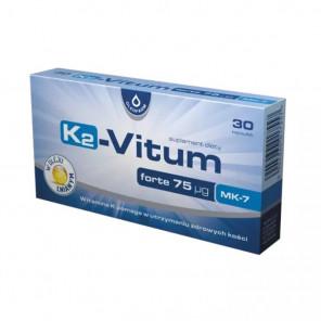 K2-Vitum Forte 75 mcg MK-7 – suplement diety (30 kapsułek) - zdjęcie produktu
