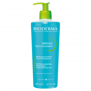 Bioderma Sebium Gel Moussant, antybakteryjny żel do mycia twarzy, cera mieszana i trądzikowa, 500 ml - zdjęcie produktu