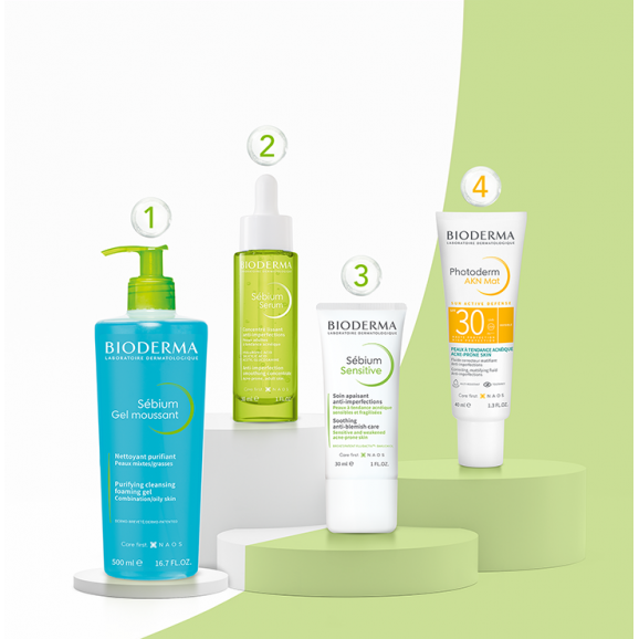 Bioderma Sebium Gel Moussant, antybakteryjny żel do mycia twarzy, cera mieszana i trądzikowa, 500 ml - zdjęcie produktu