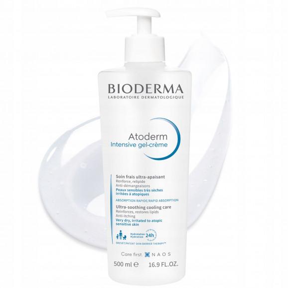 Bioderma Atoderm Intensive Gel-Creme, przeciwświądowy żel-krem do skóry suchej i atopowej, 500 ml - zdjęcie produktu