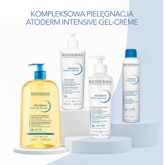 Bioderma Atoderm Intensive Gel-Creme, przeciwświądowy żel-krem do skóry suchej i atopowej, 500 ml - zdjęcie produktu