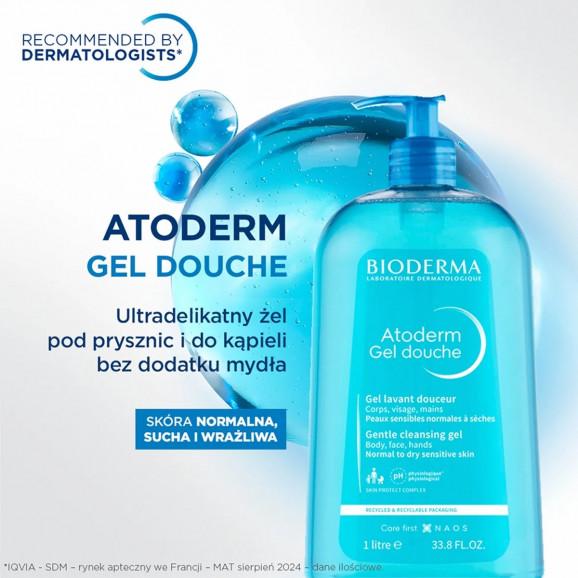 Bioderma Atoderm Gel Douche, żel pod prysznic i do kąpieli, 1 l Bioderma Atoderm Gel Douche, żel pod prysznic i do kąpieli, 1 l - zdjęcie produktu