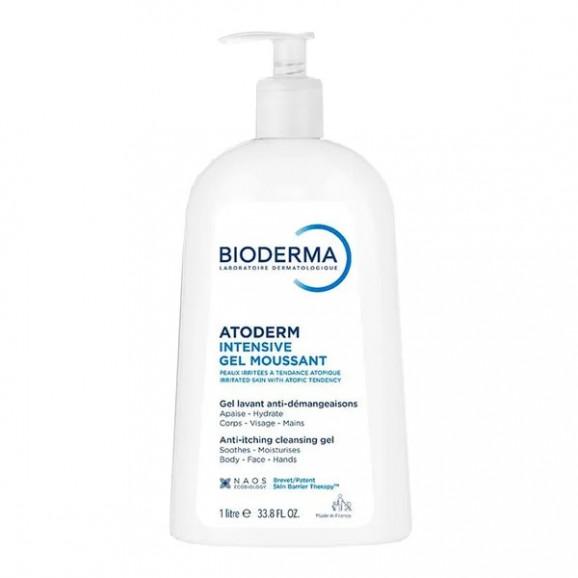Bioderma Atoderm Intensive Gel Moussant – żel do mycia delikatnie oczyszczający redukujący swędzenie skóry (1000 ml) - zdjęcie produktu