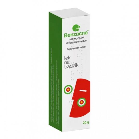 Benzacne Żel (100 mg/g) – lek na trądzik (20 g) Benzacne Żel (100 mg/g) – lek na trądzik (20 g) - zdjęcie produktu