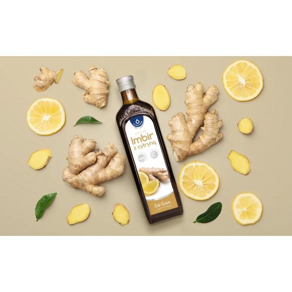 Imbir z cytryną z witaminą C – sok wspomagający odporność (490 ml) - zdjęcie produktu