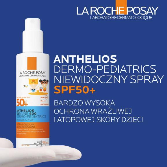 La Roche-Posay Anthelios UVMune 400 Dermo-Pediatrics, niewidoczny spray ochronny dla dzieci, SPF 50+, 200 ml - zdjęcie produktu