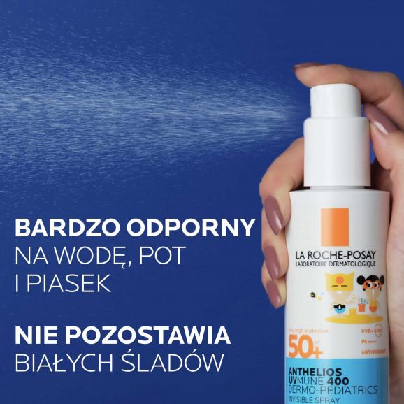 La Roche-Posay Anthelios UVMune 400 Dermo-Pediatrics, niewidoczny spray ochronny dla dzieci, SPF 50+, 200 ml - zdjęcie produktu