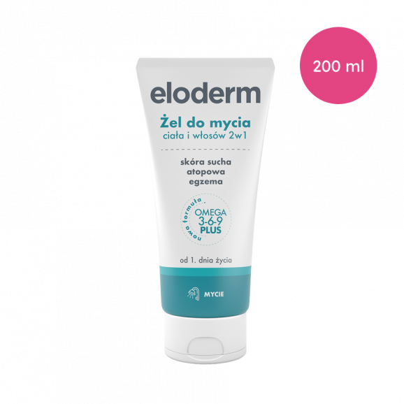 Eloderm Żel do mycia ciała i włosów 2w1 (200 ml) - zdjęcie produktu